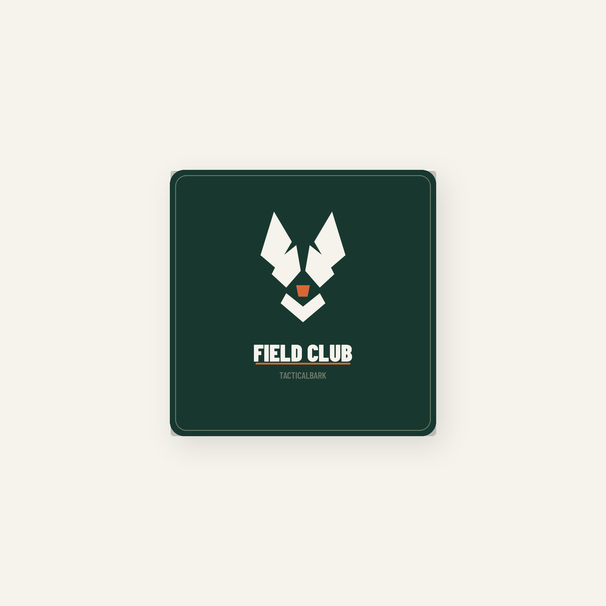TacticalBark Field Club Sticker — 3-Inch Square