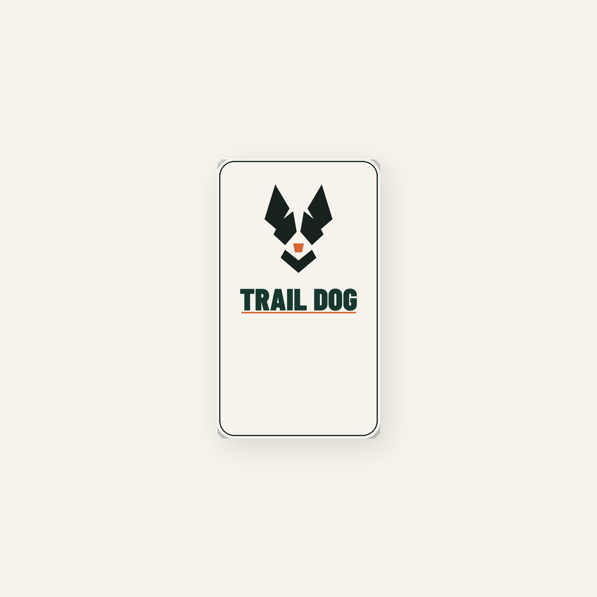 TacticalBark Trail Dog Sticker — 1.75 × 3 Inch