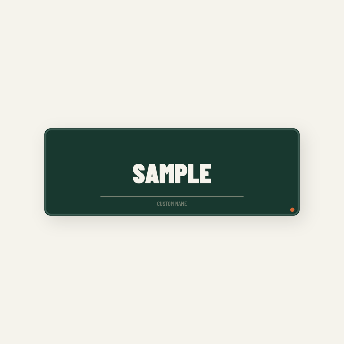 Custom Name Dog Patch — 4 × 1.5 Inch