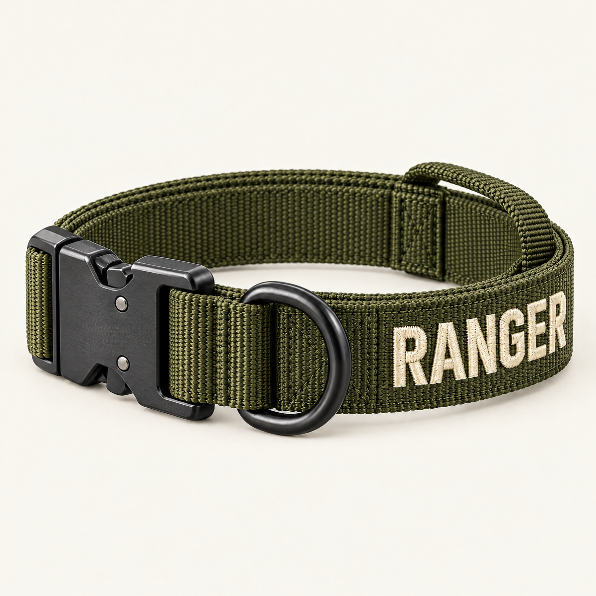Ranger 1-Inch Personalized Tactical Dog Collar
