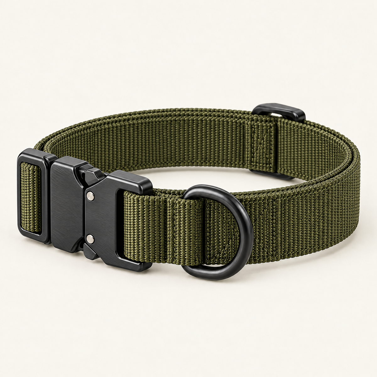 Ranger 1-Inch Tactical Dog Collar — Metal Buckle