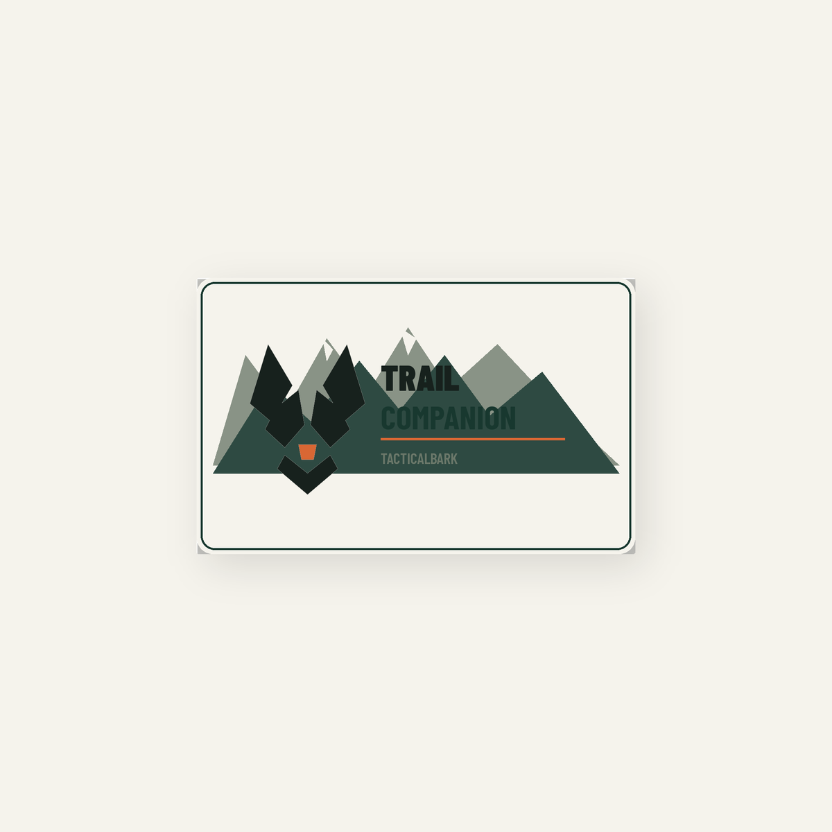 TacticalBark Trail Companion Decal