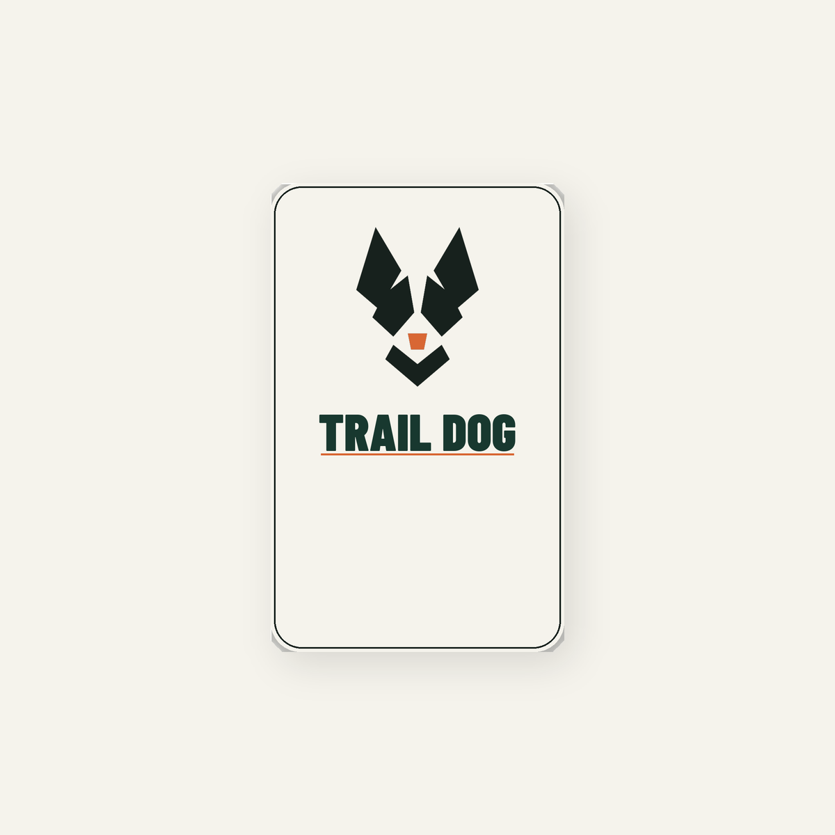 TacticalBark Trail Dog Sticker — 2.5 × 4 Inch